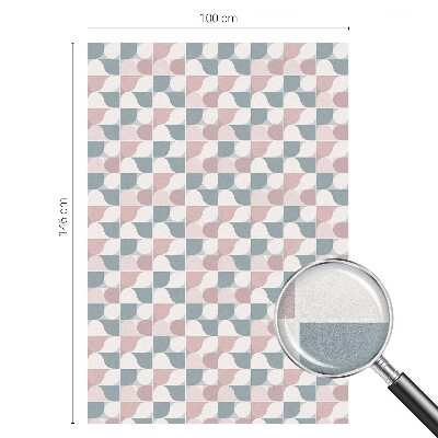 Fensterfolie mit Motiv Buntglas Pastellmuster