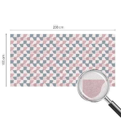 Fensterfolie mit Motiv Buntglas Pastellmuster