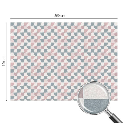 Fensterfolie mit Motiv Buntglas Pastellmuster