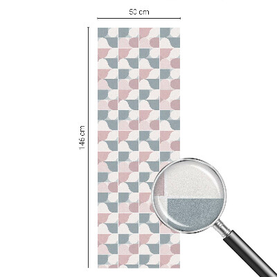 Fensterfolie mit Motiv Buntglas Pastellmuster