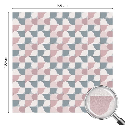 Fensterfolie mit Motiv Buntglas Pastellmuster