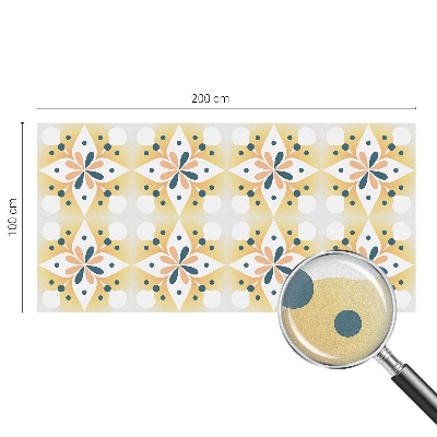 Sichtschutz Klebefolie für Fenster Blumensymmetrie