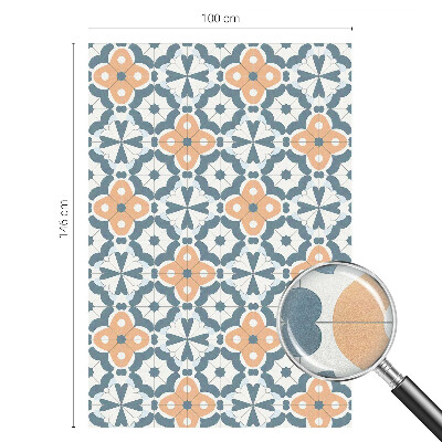 Milchglasfolie Fenster Buntglasoptik Mosaikblumen