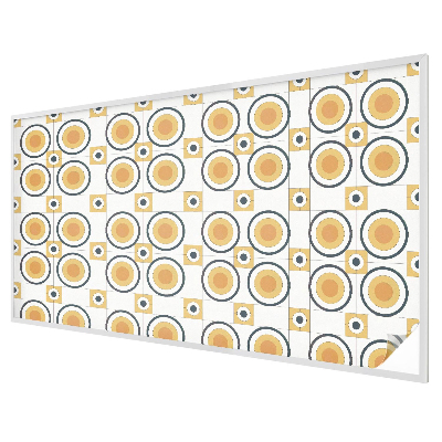 Fensterfolie mit Motiv Buntglas Retro-Kreise