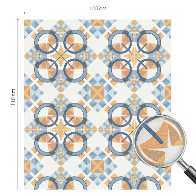 Milchglasfolie Fenster Buntglasoptik Geometrisches Muster