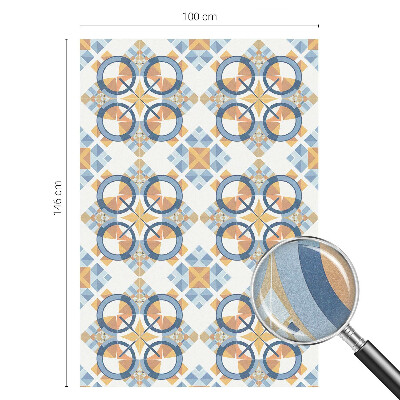 Milchglasfolie Fenster Buntglasoptik Geometrisches Muster