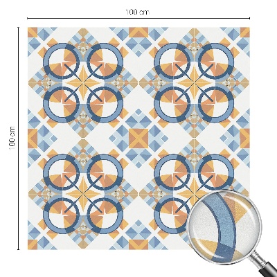 Milchglasfolie Fenster Buntglasoptik Geometrisches Muster