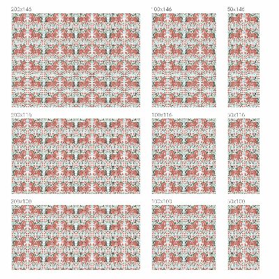 Fensterfolie mit Motiv Buntglas Bunte Pferde