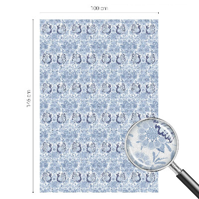 Fensterfolie Sichtschutz Blumenvogel