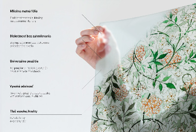 Fensterfolie Sichtschutz Blumenvogel