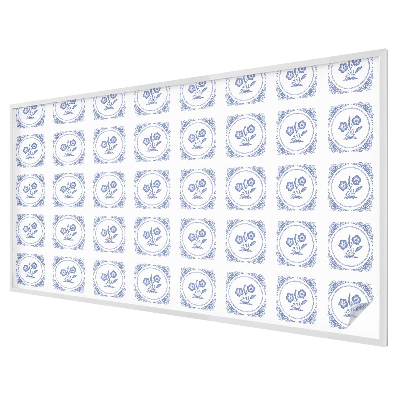 Milchglasfolie Fenster Buntglasoptik Zarte Blüten