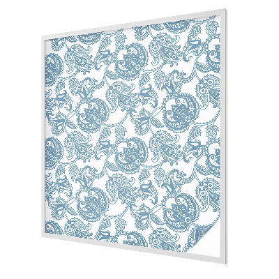 Fensterfolie Sichtschutz Blaue Ornamente