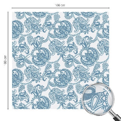 Fensterfolie Sichtschutz Blaue Ornamente