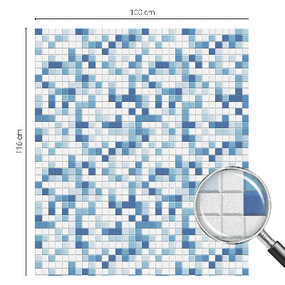 Fensterfolie mit Motiv Buntglas Kachelspiel