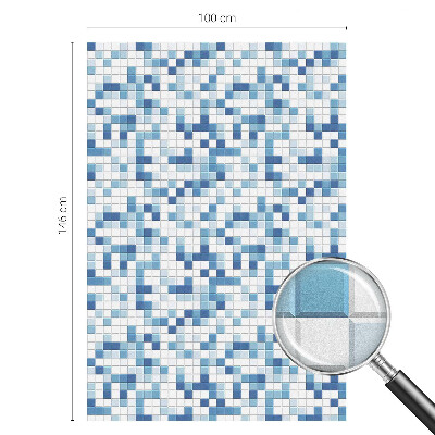 Fensterfolie mit Motiv Buntglas Kachelspiel