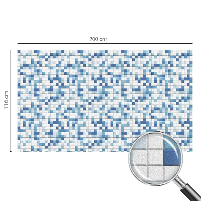 Fensterfolie mit Motiv Buntglas Kachelspiel