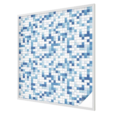 Fensterfolie mit Motiv Buntglas Kachelspiel