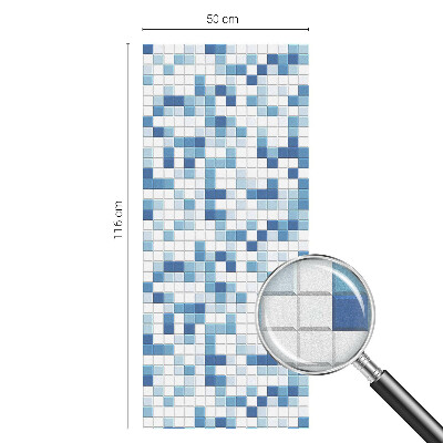 Fensterfolie mit Motiv Buntglas Kachelspiel