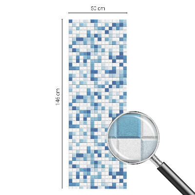 Fensterfolie mit Motiv Buntglas Kachelspiel