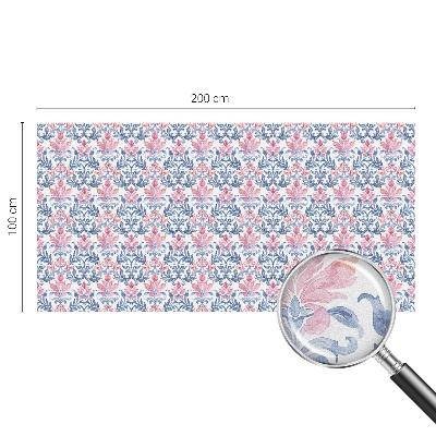 Milchglasfolie Fenster Buntglasoptik Blumensymmetrie