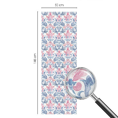 Milchglasfolie Fenster Buntglasoptik Blumensymmetrie