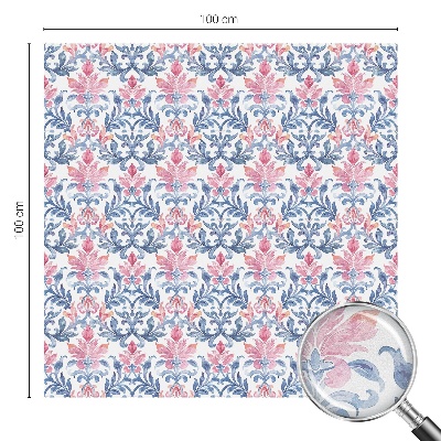 Milchglasfolie Fenster Buntglasoptik Blumensymmetrie