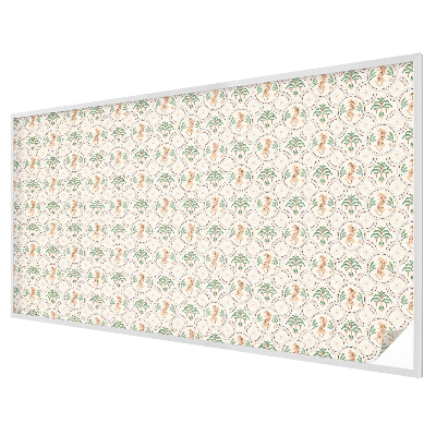 Fensterfolie mit Motiv Buntglas Palmenleopard