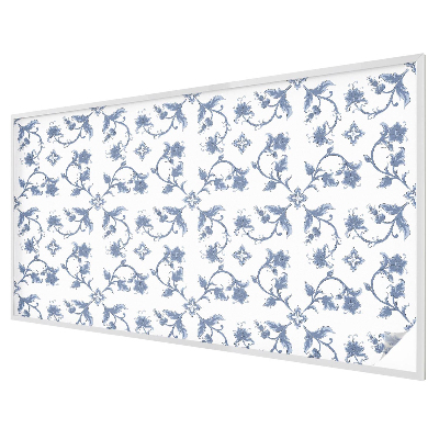 Fensterfolie mit Motiv Buntglas Blumenschmuck