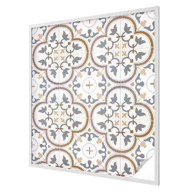 Milchglasfolie Fenster Buntglasoptik Fliesenornamente