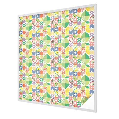 Fensterfolie Sichtschutz Bunte Früchte