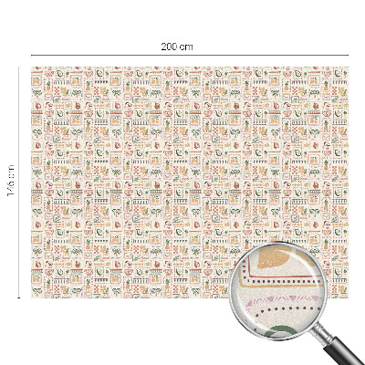 Fensterfolie Sichtschutz Folkloristische Muster