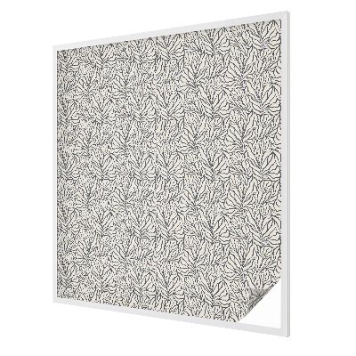 Milchglasfolie Fenster Buntglasoptik Blätter Blüten