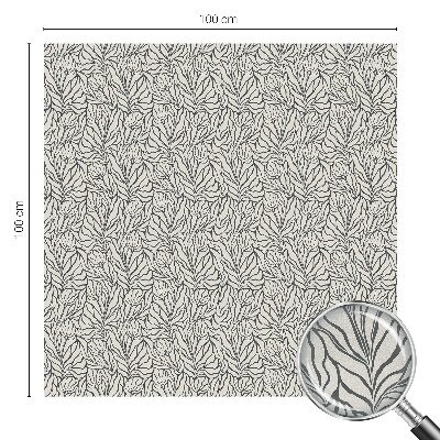 Milchglasfolie Fenster Buntglasoptik Blätter Blüten