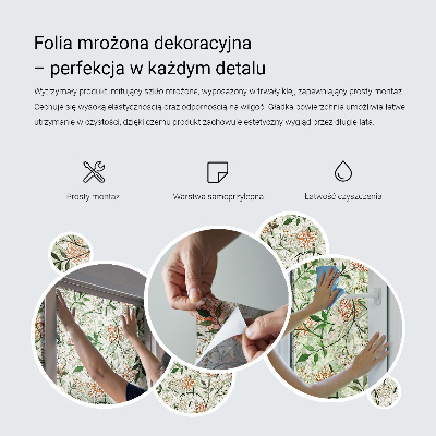 Sichtschutz Klebefolie für Fenster Avocadoblätter