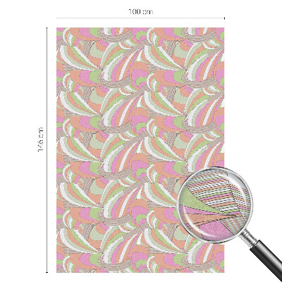 Fensterfolie mit Motiv Buntglas Buntes Zickzackmuster