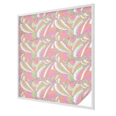 Fensterfolie mit Motiv Buntglas Buntes Zickzackmuster