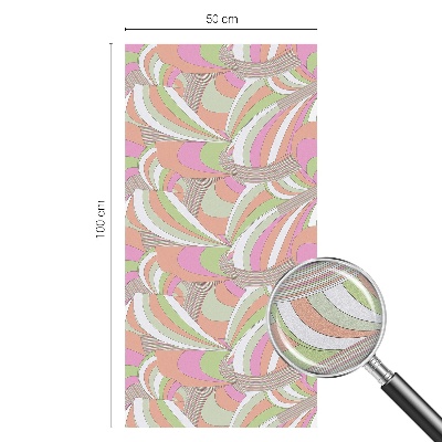 Fensterfolie mit Motiv Buntglas Buntes Zickzackmuster