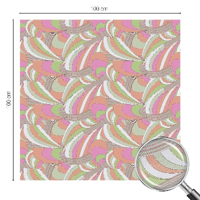 Fensterfolie mit Motiv Buntglas Buntes Zickzackmuster