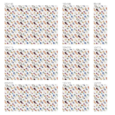 Fensterfolie mit Motiv Buntglas Boho-Federn