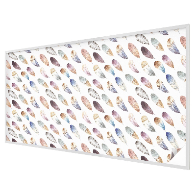 Fensterfolie mit Motiv Buntglas Boho-Federn