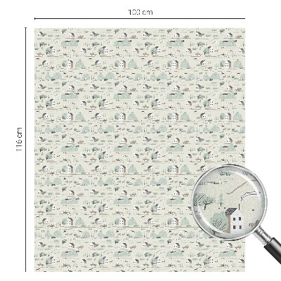 Fensterfolie Sichtschutz Ein idyllisches Dorf