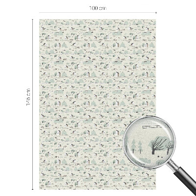 Fensterfolie Sichtschutz Ein idyllisches Dorf