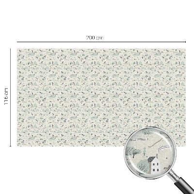 Fensterfolie Sichtschutz Ein idyllisches Dorf