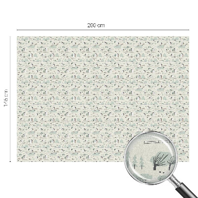 Fensterfolie Sichtschutz Ein idyllisches Dorf