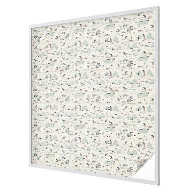 Fensterfolie Sichtschutz Ein idyllisches Dorf