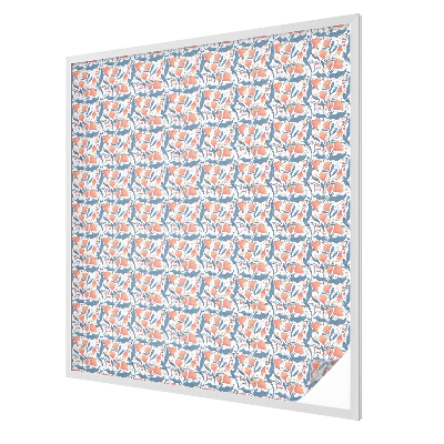 Milchglasfolie Fenster Buntglasoptik Ein Blütenfest