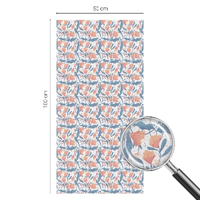 Milchglasfolie Fenster Buntglasoptik Ein Blütenfest