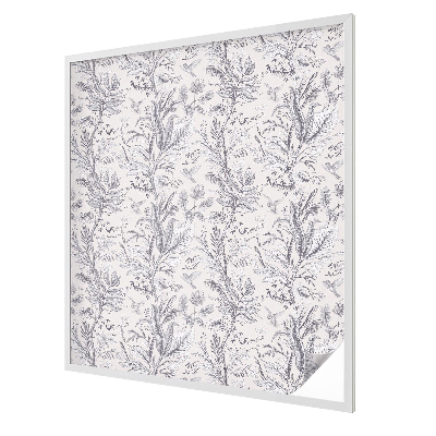 Fensterfolie Sichtschutz Blätter und Schmetterlinge