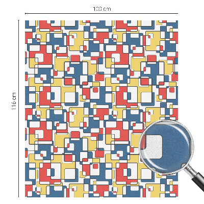 Fensterfolie mit Motiv Buntglas Geometrische Formen