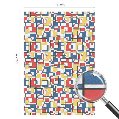 Fensterfolie mit Motiv Buntglas Geometrische Formen